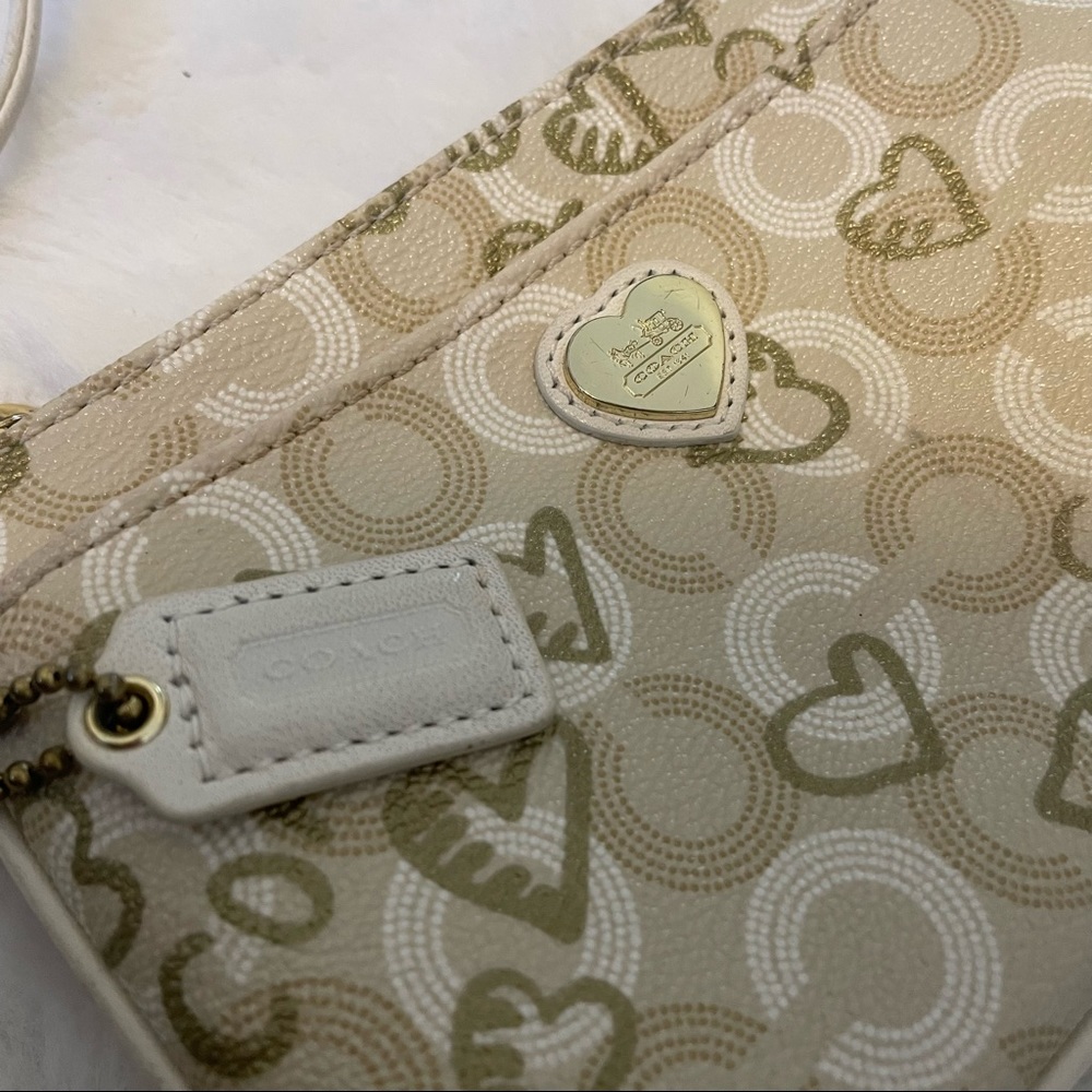Coach Waverly Hearts Wristlet